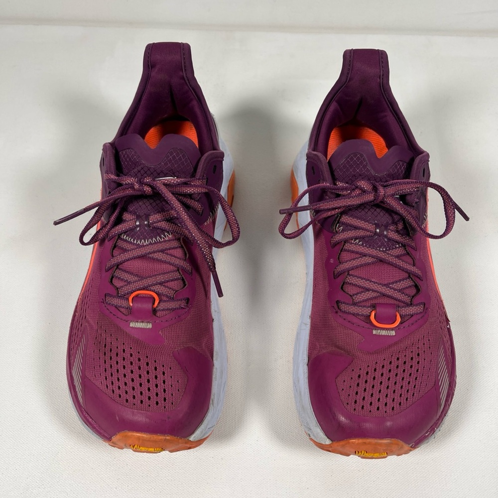 SOLD Altra Women's Olympus 5 Running Shoes Vibram Trail Run Purple Orange Size 8 - Picture 5 of 14